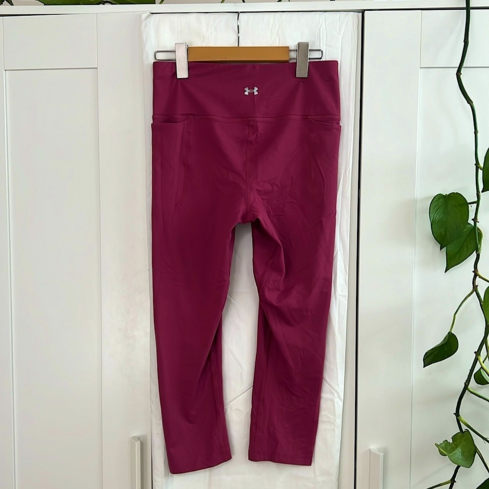 Under Armour Pink Leggings, Size Medium
